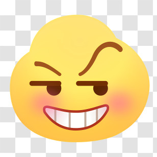 Icon - Playful Smirking Emoji Illustration Transparent PNG