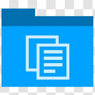 Blue Square Angle Area - File Folders - Documents Transparent PNG