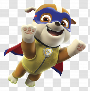 Paw Patrol - Cartoon Dog In Superhero Costume Transparent PNG