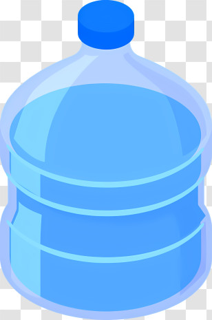 Icon - Large Blue Water Jug Illustration Transparent PNG