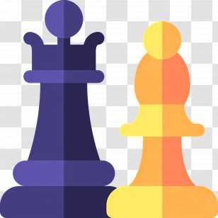 Chess - Colorful Chess Pieces Transparent PNG