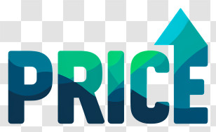 Price Logo - Flat Price Growth Logo Transparent PNG