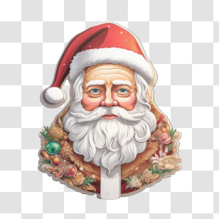 Santa Claus - Santa Claus Portrait For Christmas Celebration Transparent PNG