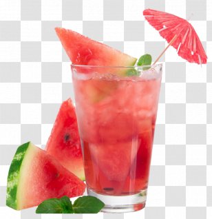 Watermelon Background - Drink - Shrub Bacardi Cocktail Transparent PNG