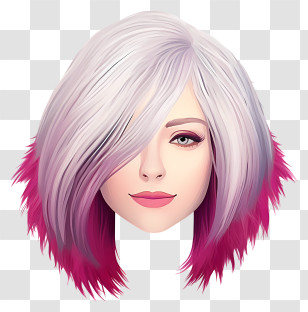 3d Rendering - Graphic Woman With Styled Hair Transparent PNG