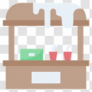 Market Stall - Lemonade Stand With Refreshing Drinks Transparent PNG