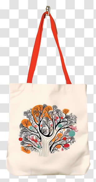 Tote Bag - Artistic Tree Tote Bag Transparent PNG