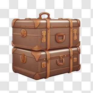 Vintage Suitcase - Stacked Vintage Suitcases Transparent PNG
