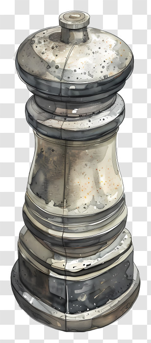 Pepper Shaker - Vintage Pepper Grinder Transparent PNG