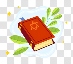 Book Cover - Red Book With Star Of David Transparent PNG
