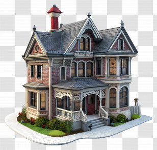 Victorian House - Victorian Style House Transparent PNG