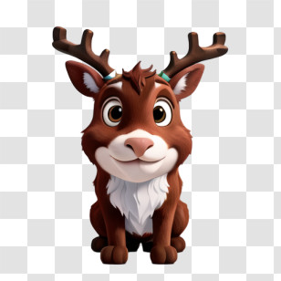 Deer
 - Cute Cartoon Reindeer Illustration Transparent PNG