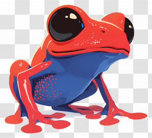Poison Dart Frog - Colorful Frog In Bright Colors Transparent PNG