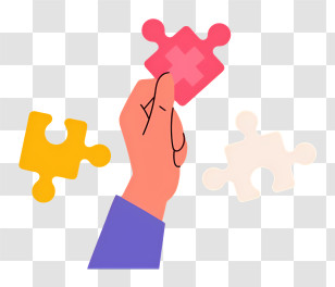 Jigsaw Puzzle - Hand Holding Puzzle Piece Transparent PNG