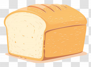 Bread Loaf - Classic Loaf Of Bread Illustration Transparent PNG