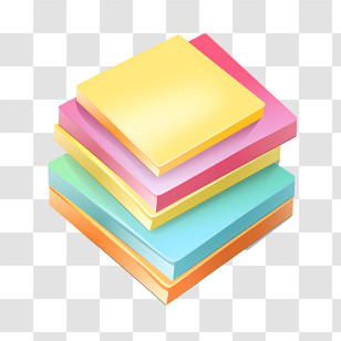 Post It Note - Colorful Sticky Notes Illustration Transparent PNG