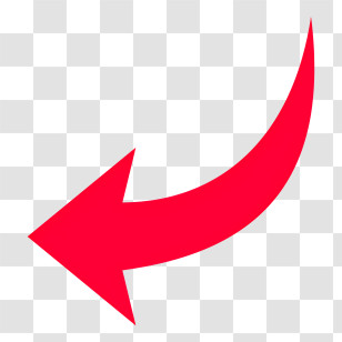 Red Arrow - Leftward Arrow Symbol Transparent PNG