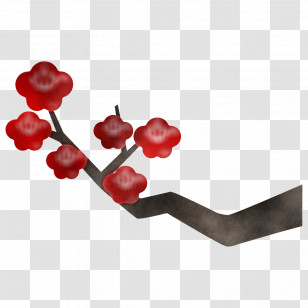 Plum Branch Plum Winter Flower Transparent PNG