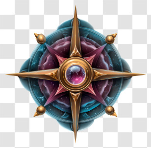Cosmic Compass - Celestial Compass Transparent PNG