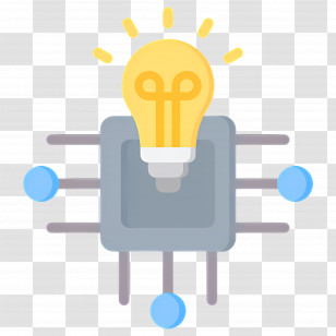 Artificial Intelligence - AI Lightbulb Icon Transparent PNG