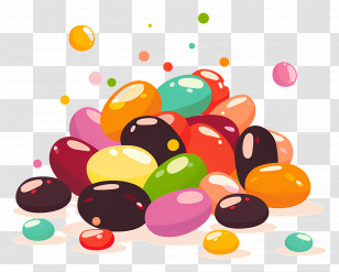Jelly Beans - Pile Of Jelly Beans Illustration Transparent PNG