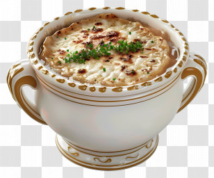 French Onion Soup - Delicious Bowl Of Onion Soup Transparent PNG