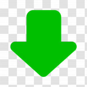 Down Arrow - Green Arrow Symbol For Navigation Transparent PNG