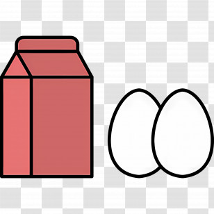 Milk And Egg - Milk Carton And Eggs Transparent PNG