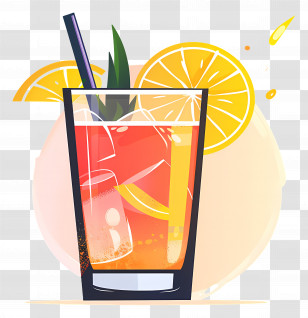 Orange Drink - Refreshing Orange Drink Transparent PNG