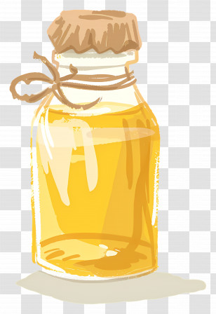 Ghee - Glass Jar Filled With Honey Transparent PNG