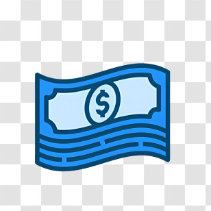 Money - Blue Dollar Bill Transparent PNG