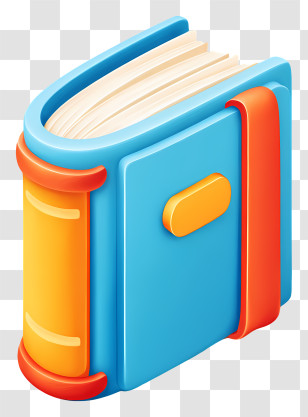 Book Icon - Colorful Cartoon Book Transparent PNG
