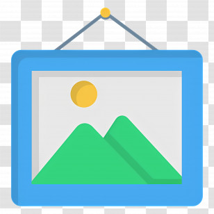 Photo Frame - Hanging Picture Of Landscape Transparent PNG