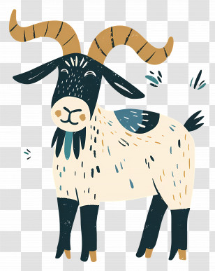Cartoon Goat - Cartoon Goat Illustration Transparent PNG