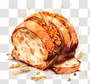 Panera Bread - Sliced Bread With Seeds Transparent PNG