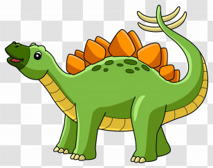 Cartoon Dinosaur - Green Cartoon Dinosaur Transparent PNG
