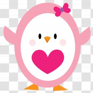 Penguin Clip Art Illustration Image Drawing - Pink - Rushed Silhouette Transparent PNG