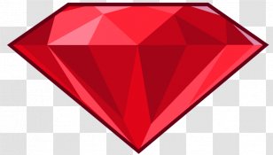 Clip Art Ruby Gemstone Image - Symbol - D20 Transparent PNG