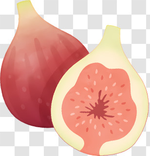 Fig - Fresh Fig Fruits With Beautiful Cut And Whole View Transparent PNG