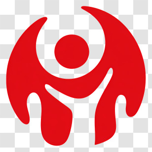 Save The Children Logo - Red Abstract Logo Transparent PNG