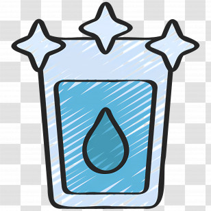 Water Glass - Refreshing Glass Of Water Transparent PNG