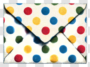 Vintage Envelope - Polka Dot Envelope Transparent PNG