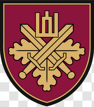 Lithuanian National Defence Volunteer Forces - Military Emblem With Swords And Oak Leaves Transparent PNG