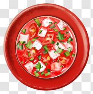 Ceviche - Tomato Soup With Vegetables Transparent PNG