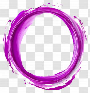 Circle Frame - Abstract Purple Paint Circle Illustration Transparent PNG