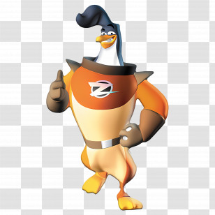 Penguins - Superhero Bird Cartoon Character Illustration Transparent PNG