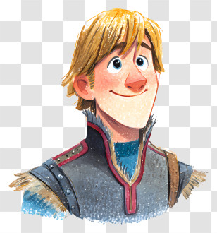 Frozen Kristoff - Animated Character With Blond Hair And Armor Transparent PNG
