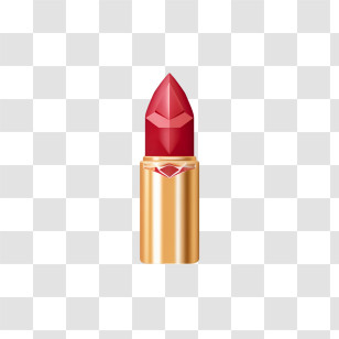 Lipstick - Elegant Red Lipstick Transparent PNG