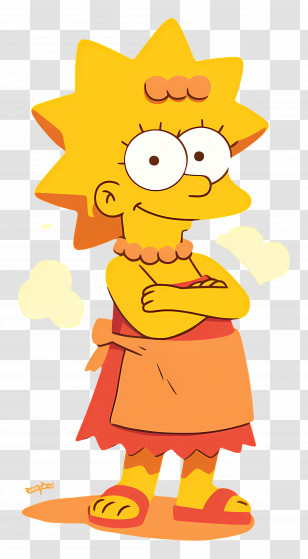 Lisa Simpson - Lisa Cartoon Character Illustration Transparent PNG