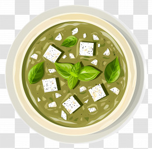 Green Soup - Green Curry Dish With Fresh Herbs Transparent PNG
